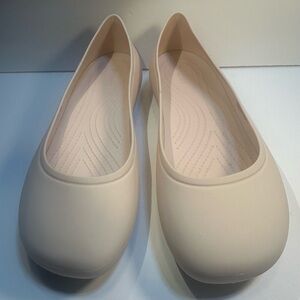 Crocs Kadee Ballet Shoes Size 10 Pink Slip On Closed Toes Closed Heel